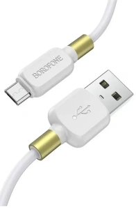 Кабель USB 2.0 A вилка - microUSB 1 м Borofone BX59 (White)