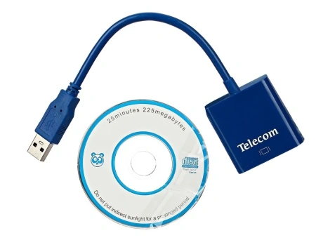 Переходник USB 3.0 вилка - VGA-F Telecom TA710 (внешняя видеокарта)