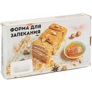 Форма прямоугольная Вензель 33x19x5см I.K