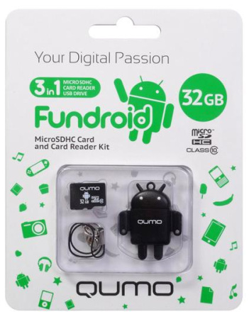 Карта micro-SD 32 GB QUMO FUNDROID (30705)