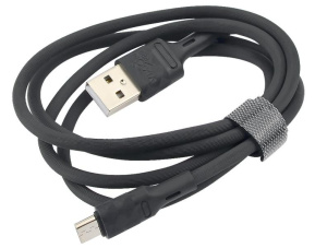 Кабель USB 2.0 A вилка - microUSB 1 м Vixion 2.4A VX-07m PRO черный