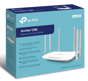 Маршрутизатор TP-LINK Archer C86 AC1900 10/100/1000BASE-TX белый