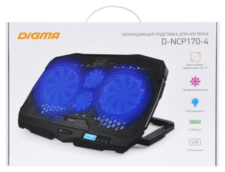 Подставка для ноутбука Digma D-NCP170-4