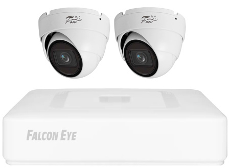 Комплект видеонаблюдения Falcon Eye 1662568 [2 камеры / 8 каналов / AHD]