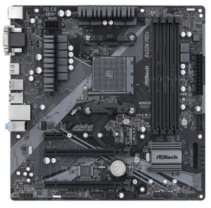 М/П SOC-AM4 Asrock B450M PRO4 R2.0 AMD B450 4xDDR4 mATX