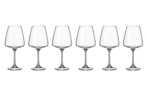 Набор бокалов для вина Bohemia, Corvus, стекло, 570 мл., 6 шт (1SC69/570-664)(433505)