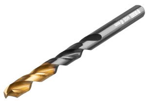 Набор сверл по металлу Denzel  (10шт.,1-10 мм.HSS-Tin, Golden Tip) (72316)