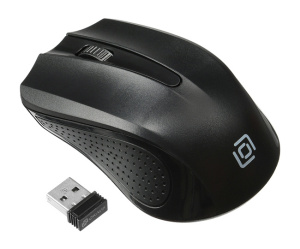 Мышь Oklick 485MW черный оптическая (1600dpi) беспроводная USB (2but)