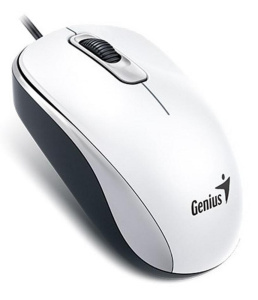 Мышь Genius DX-110, USB (белая, оптическая 1000dpi)