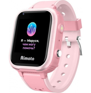 Смарт-часы AIMOTO IQ 4G с голосовым помощником Маруся розовый
