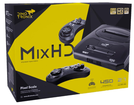 Игровая консоль Dinotronix MixHD ZD-09 8+16Bit (450 игр, беспроводные геймпады, HDMI