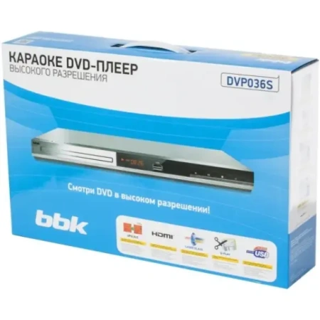DVD BBK DVP036S серебристый