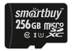 Карта micro-SD 256 GB SMARTBUY SB256GBSDCL10-01 Class10 UHS-1 + адаптером