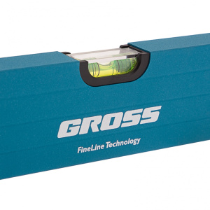 Уровень GROSS 800 мм 3 глазка усиленный с ударопрочными заглушками (34328)