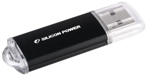 Карта USB2.0 32 GB Silicon Power Ultima SP032GBUF2M01V1K черный/серебристый