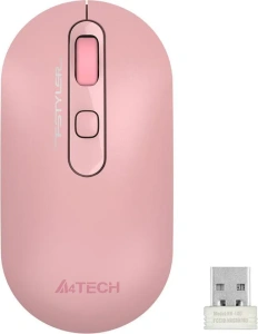 Мышь A4 Fstyler FG20 розовый оптическая (2000dpi) беспроводная USB