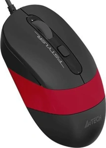 Мышь A4 Fstyler FM10 черный/красный оптическая (1600dpi) USB (4but)