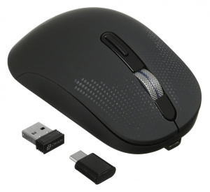 Мышь Oklick 636LWC черный оптическая (2400dpi) беспроводная USB/USB-C (6but)