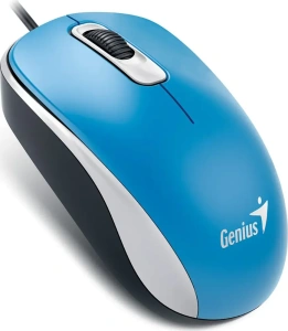 Мышь Genius DX-110, USB (голубая, оптическая 1000dpi)