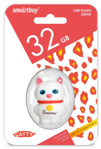 Карта USB2.0 32 GB SMARTBUY WILD SERIES CATTY (SB32GBCATW)