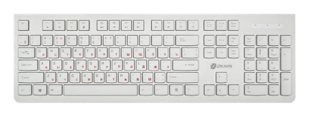 Клавиатура Oklick 505M белый USB