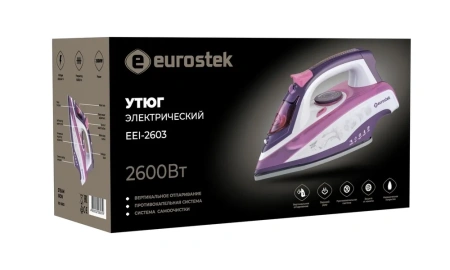 Утюг Eurostek EEI-2603 бело-розовый