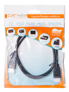 Кабель HDMI - HDMI 3 м СИГНАЛ