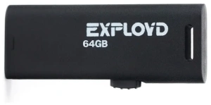 Карта USB2.0 64 GB EXPLOYD 580 черный