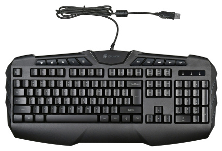 Клавиатура Oklick 777G PSYCHO черный USB Multimedia Gamer LED