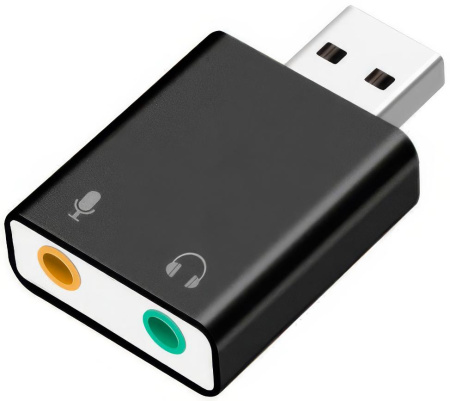 Звуковая карта USB GSMIN B39 7.1 USB 2.0 черный