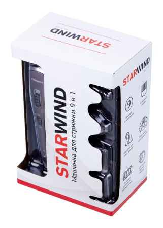 Машинка для стрижки STARWIND SHC 1755 серебристый/черный