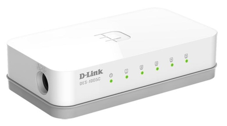 Коммутатор D-Link DES-1005C/A1A неуправляемый 5x10/100BASE-TX