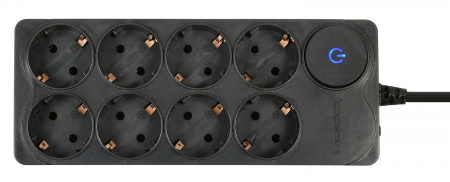 Фильтр сетевой Ippon BK238 16А 3м (8 розеток) черный