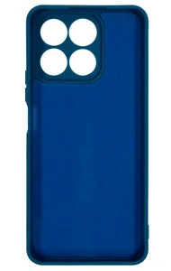 Бампер Honor X8A 4G ZIBELINO Soft Matte синий с микрофиброй
