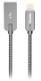 Кабель USB 2.0 A вилка - 8pin 1.2м OLMIO 2.1A сталь серый