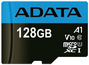 Карта micro-SD 128 GB A-DATA AUSDX128GUICL10A1-RA1 Premier Pro + адаптер