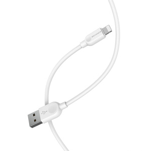 Кабель USB 2.0 A вилка - 8pin 3 м Borofone BX14 (White)