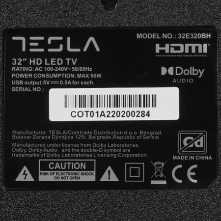 TV LCD 32" Tesla 32E320BH