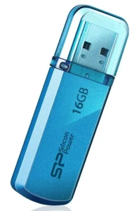 Карта USB2.0 16 GB Silicon Power Helios 101 SP016GBUF2101V1B синий