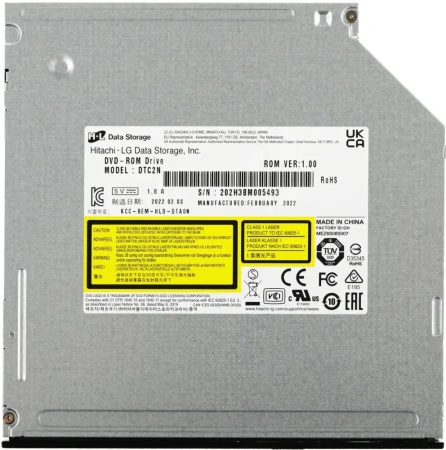 Привод SATA DVD-ROM LG DTC2N черный slim внутренний oem