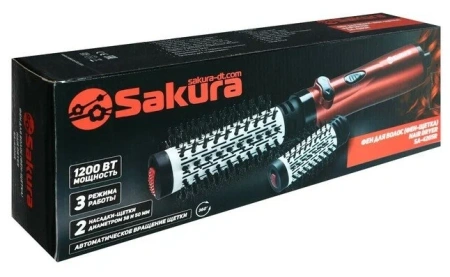 Фен-расческа SAKURA SA-4205R красный 