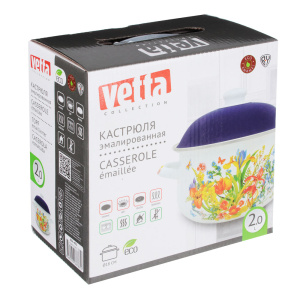 Кастрюля VETTA 2,0л Ирисы (894-492)