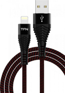 Кабель USB 2.0 A вилка - 8pin 1 м TFN TFN-CFZLIGUSB1MBK черный