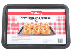 Противень Mallony, сталь, прямоугольный, BS-001M, 43.2х29х1.85 см (191 302) (454047)