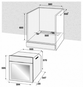 Духовка электрическая BEKO BIE 22301 X