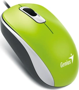 Мышь Genius DX-110, USB (зелёная, оптическая 1000dpi)