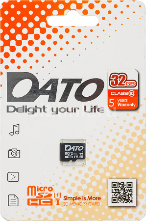 Карта micro-SD 32 GB Dato DTTF032GUIC10 class10