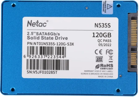 SSD 2,5" SATA 120Gb Netac SATA-III NT01N535S-120G-S3X N535S 2.5"