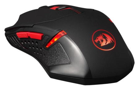 Мышь RedDragon M601BA черный/красный игровая + коврик для мыши 