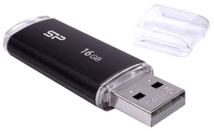 Карта USB2.0 16 GB Silicon Power Ultima U02 SP016GBUF2U02V1K черный